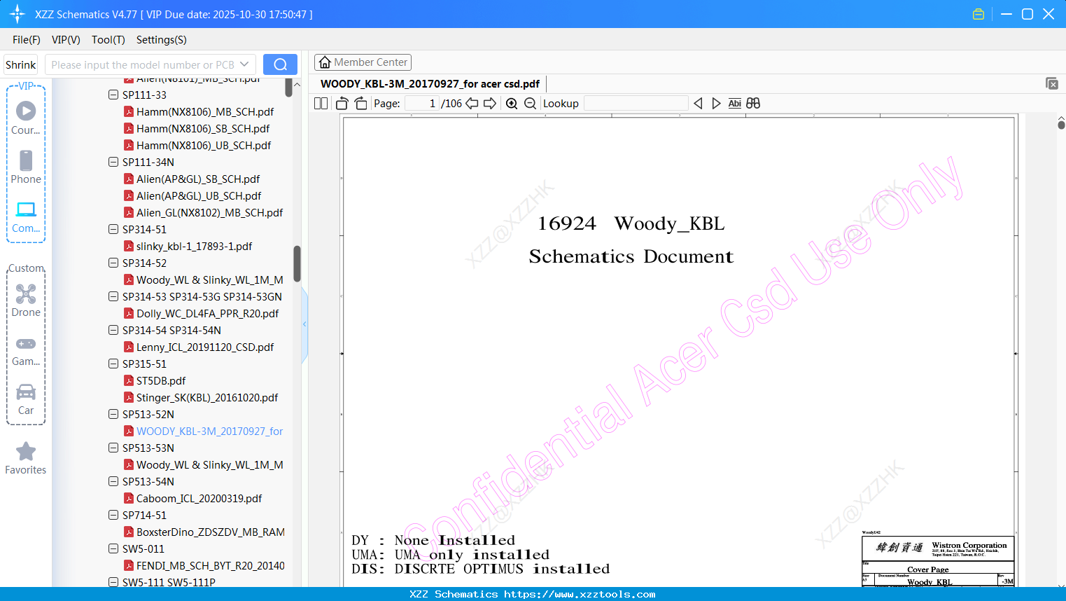 Laptop WOODY_KBL-3M_20170927_for Acer Csd